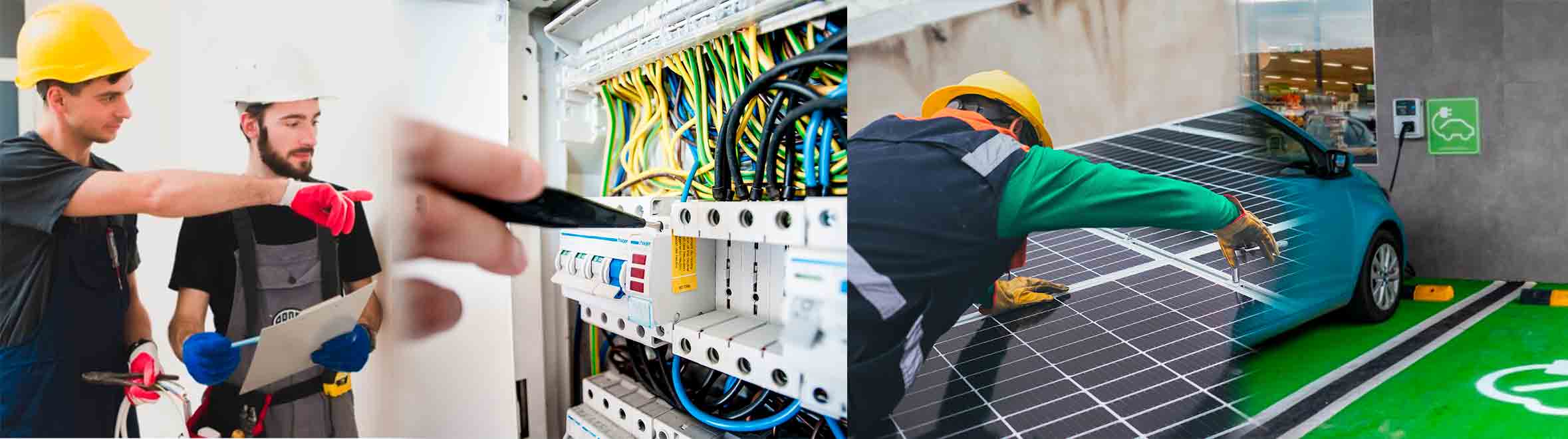 electricistas trabajando