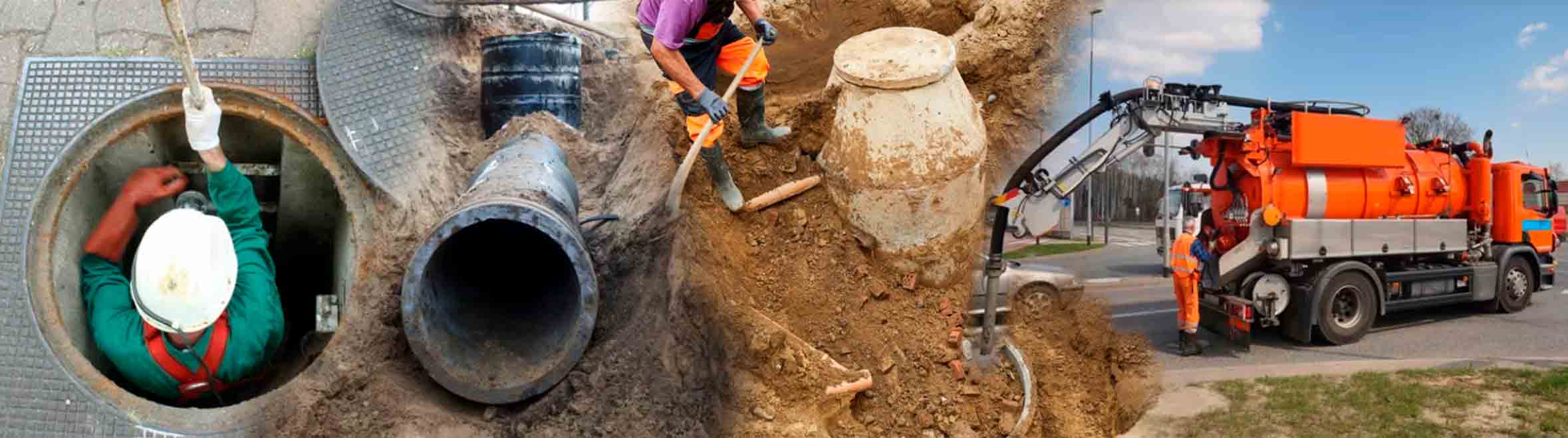 varias imágenes poceros trabajando
